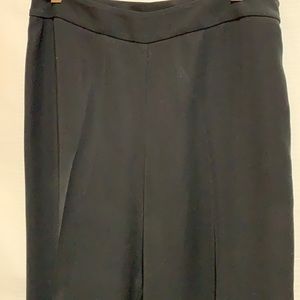 CHICOS DRESS/CASUAL PANT BLACK SZ REG 1 SIDE ZIP CAREER